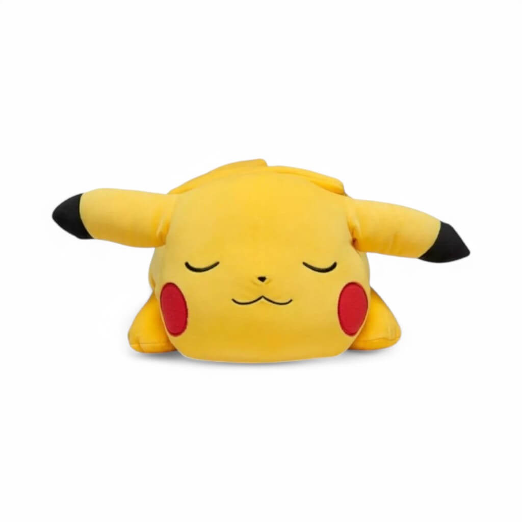 Pikachu sleeping stuffed animal