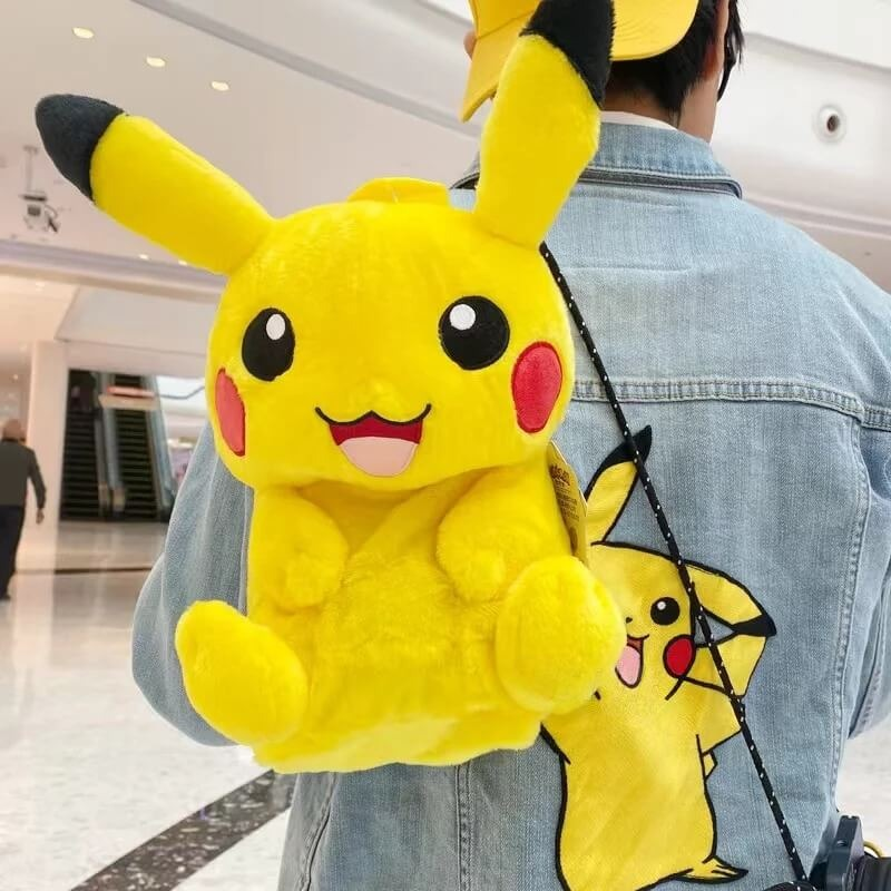 Plush Pikachu Backpack
