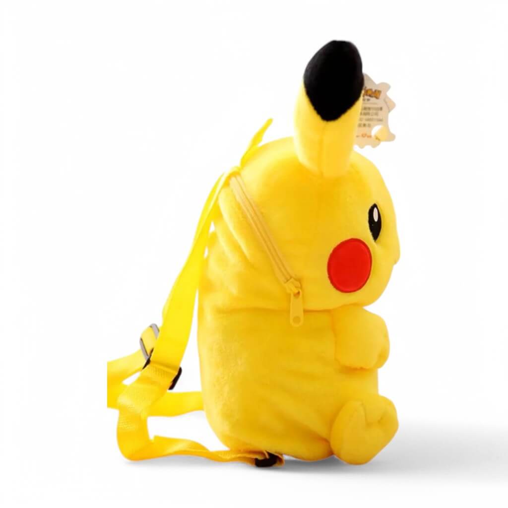 Pikachu Plush Backpack Side View