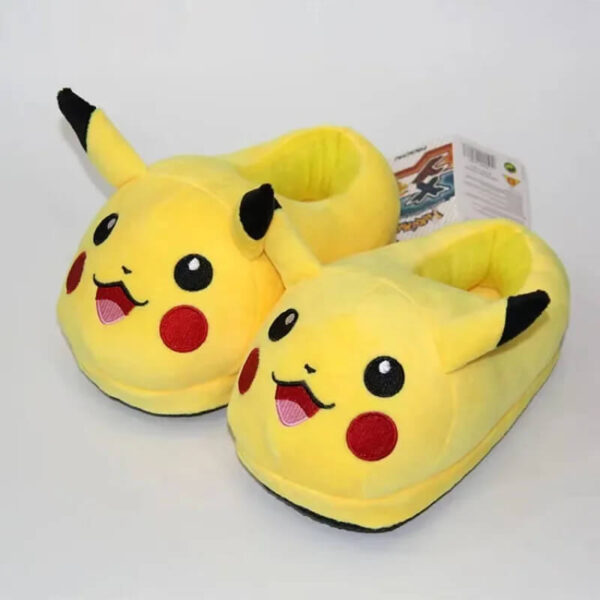 pikachu plush slippers