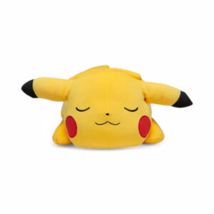 pikachu slepping stuffed animal